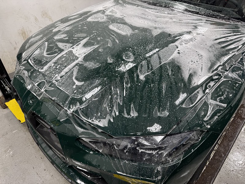 PPF installation close-up