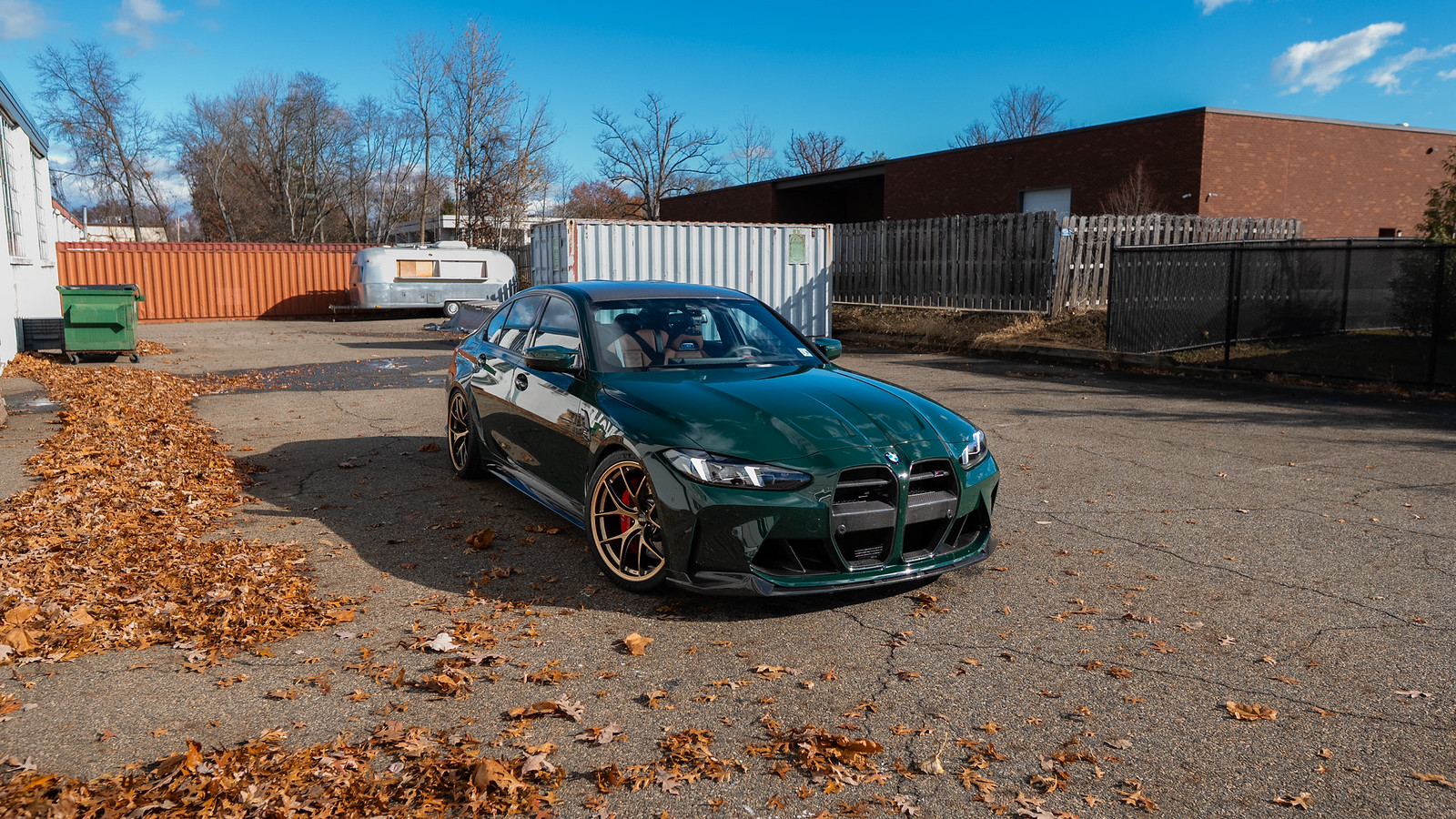 BMW M3 with bronze BBS wheels
