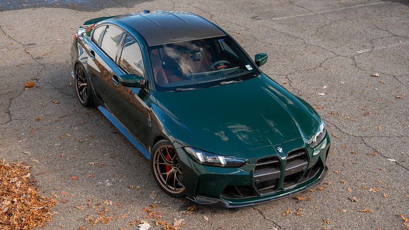 BMW M3 aerial view
