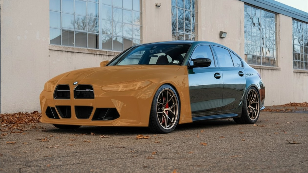 Front PPF coverage - full hood, bumper, and fenders